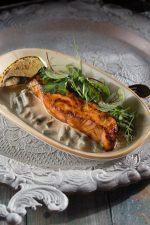 Филе лосося с зелёной фасолью